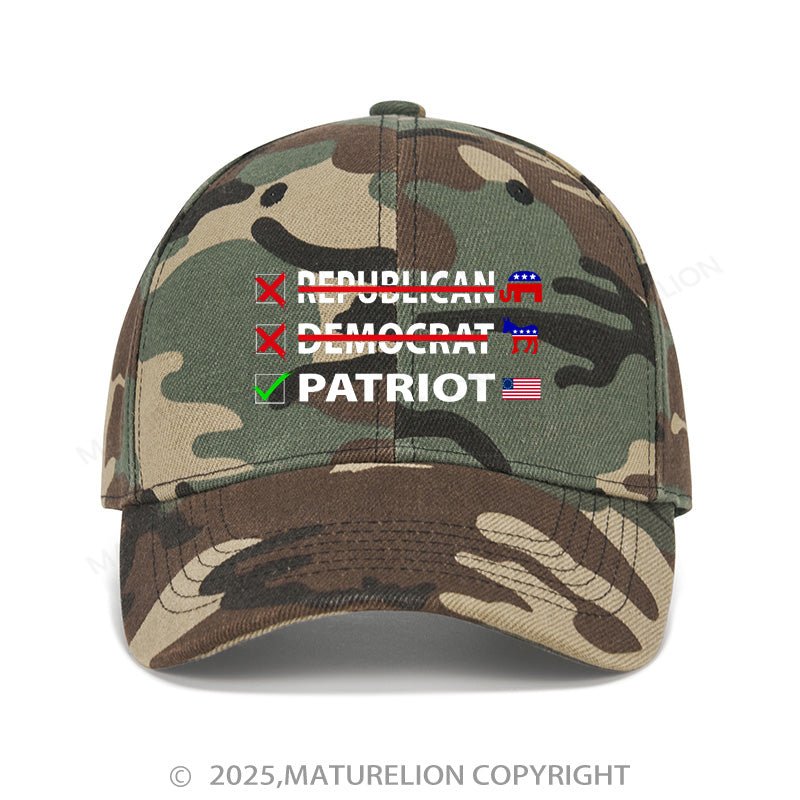 Maturelion Baseball Cap Patriot Cap (Free Customization)