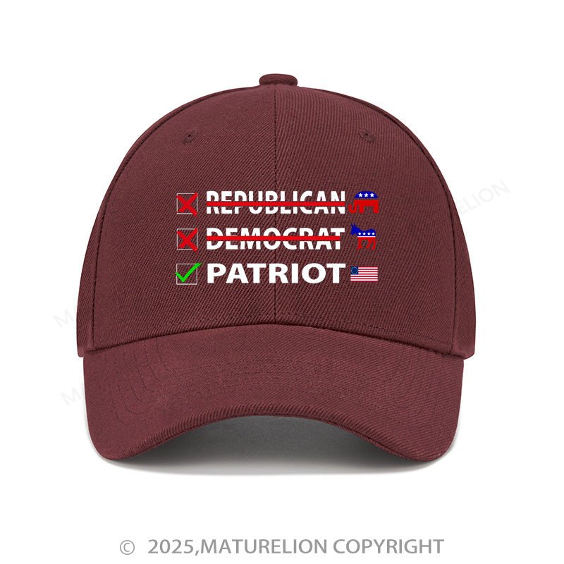 Maturelion Baseball Cap Patriot Cap (Free Customization)