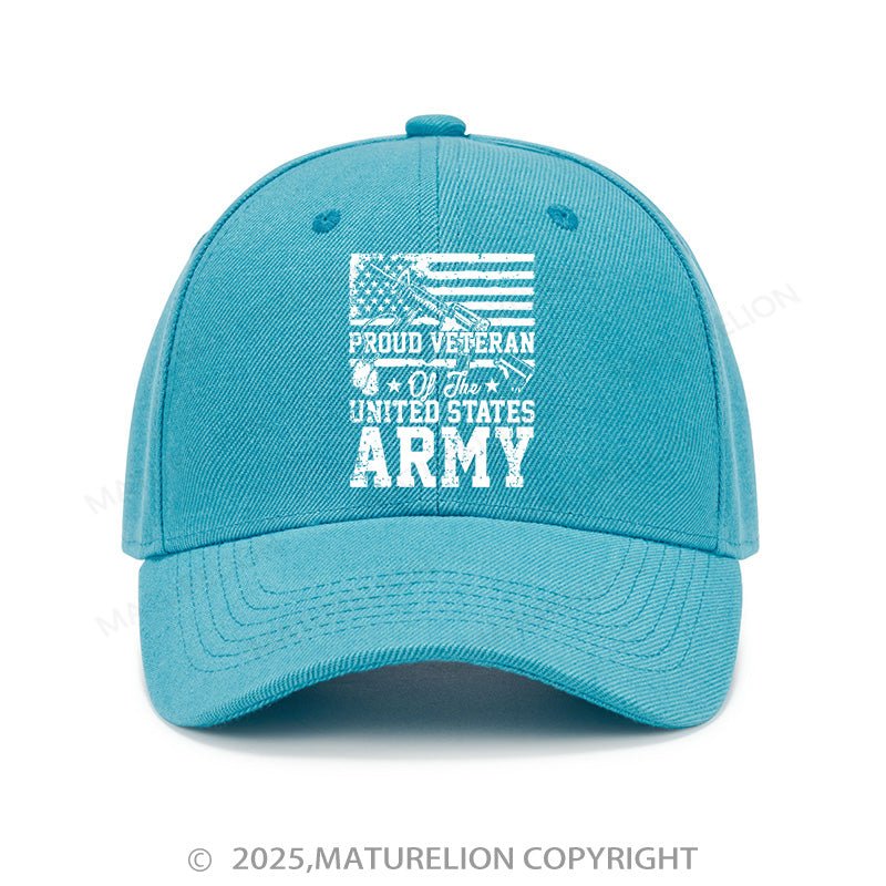 Maturelion Baseball Cap Proud Veteran Of The U. S. Army Cap (Free Customization)