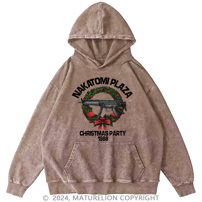 Maturelion Christmas Hoodie Nakatomi Plaza Christmas Party 1989 Custom Hoodie