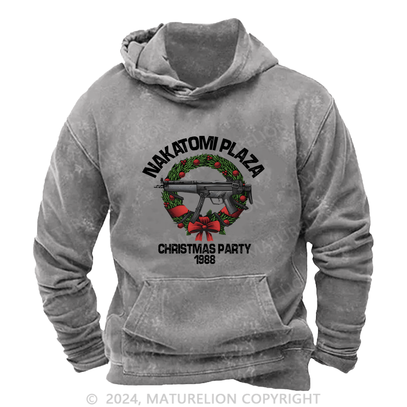 Maturelion Christmas Hoodie Nakatomi Plaza Christmas Party 1989 Custom Hoodie