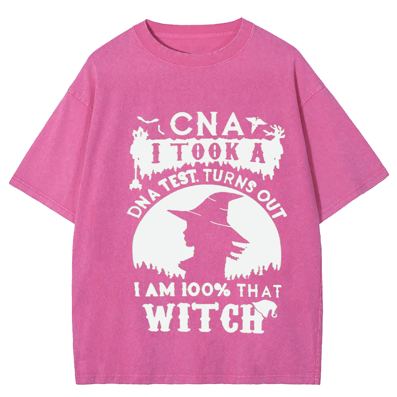 Maturelion Halloween Cna I Took A Dna Tast Truns Out Washed T-Shirt