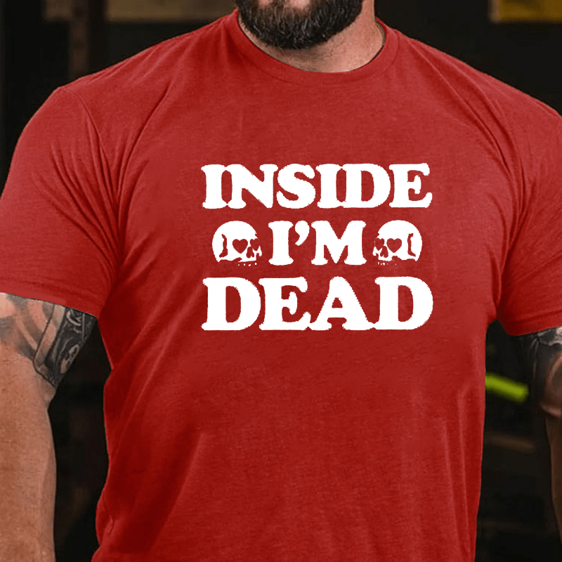 Maturelion I'm Dead Inside Work Office Cotton T-Shirt