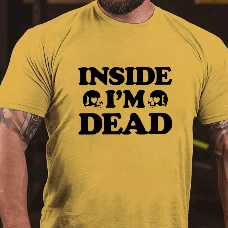 Maturelion I'm Dead Inside Work Office Cotton T-Shirt