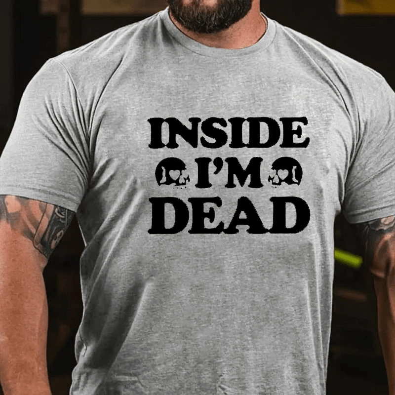 Maturelion I'm Dead Inside Work Office Cotton T-Shirt