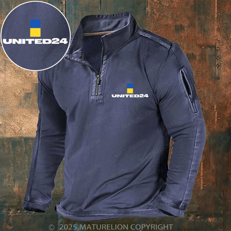 Maturelion Men's Henley Shirt United 24 Henley Shirt