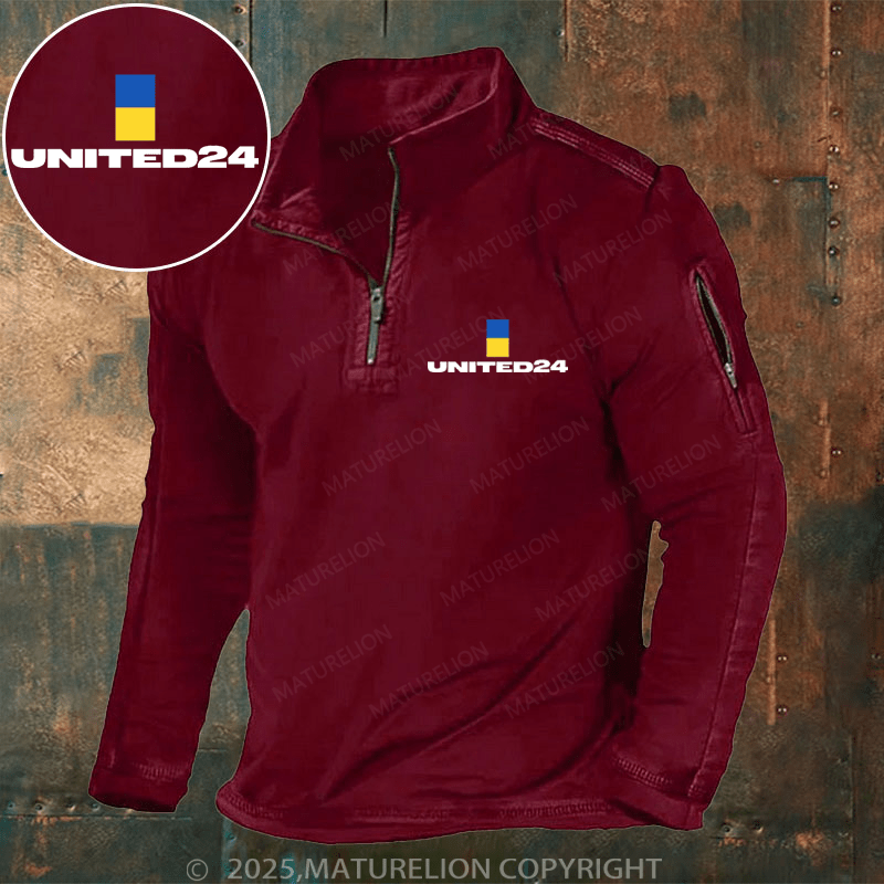 Maturelion Men's Henley Shirt United 24 Henley Shirt