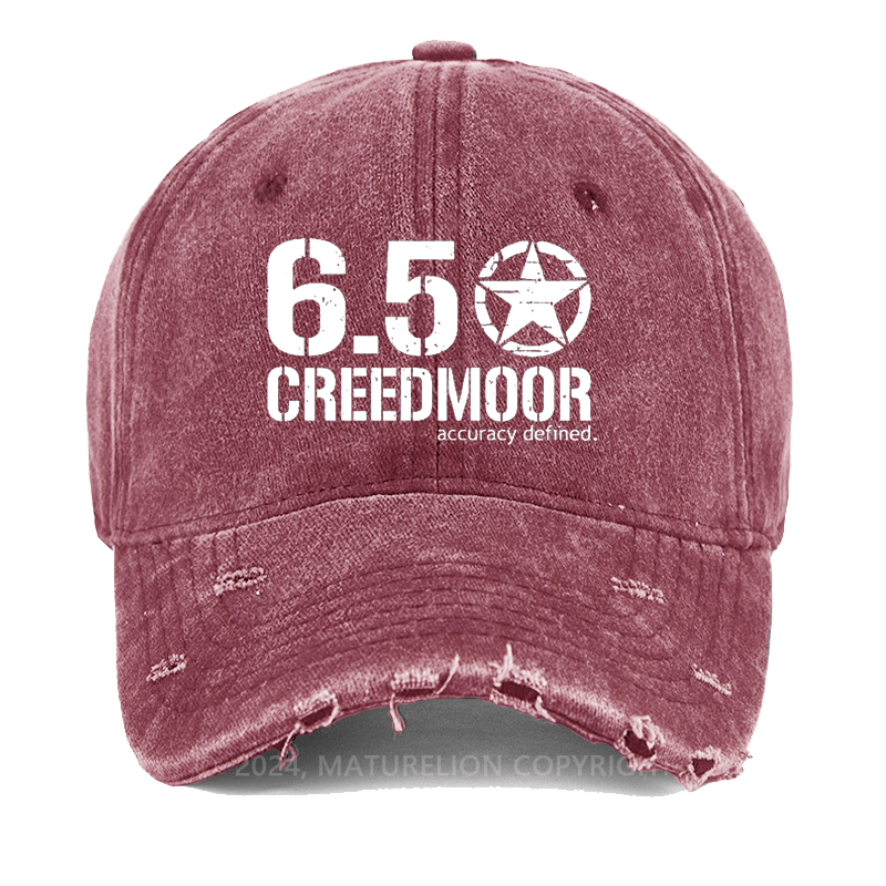 Maturelion 6.5 Creedmoor Accuracy Defined Washed Vintage Cap