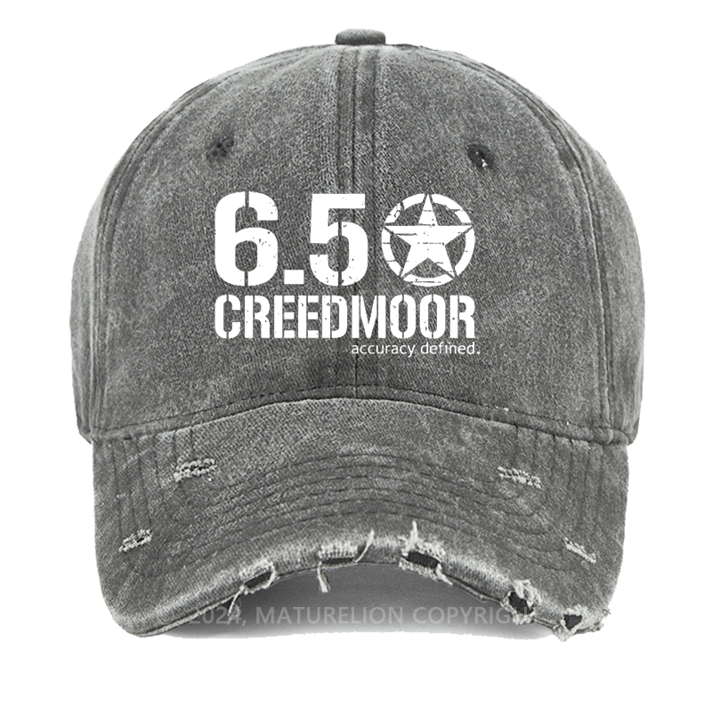 Maturelion 6.5 Creedmoor Accuracy Defined Washed Vintage Cap