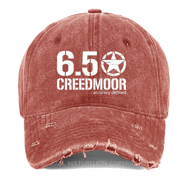 Maturelion 6.5 Creedmoor Accuracy Defined Washed Vintage Cap
