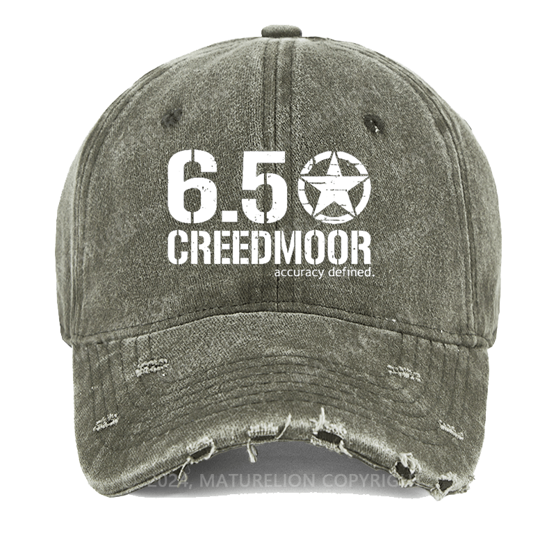 Maturelion 6.5 Creedmoor Accuracy Defined Washed Vintage Cap