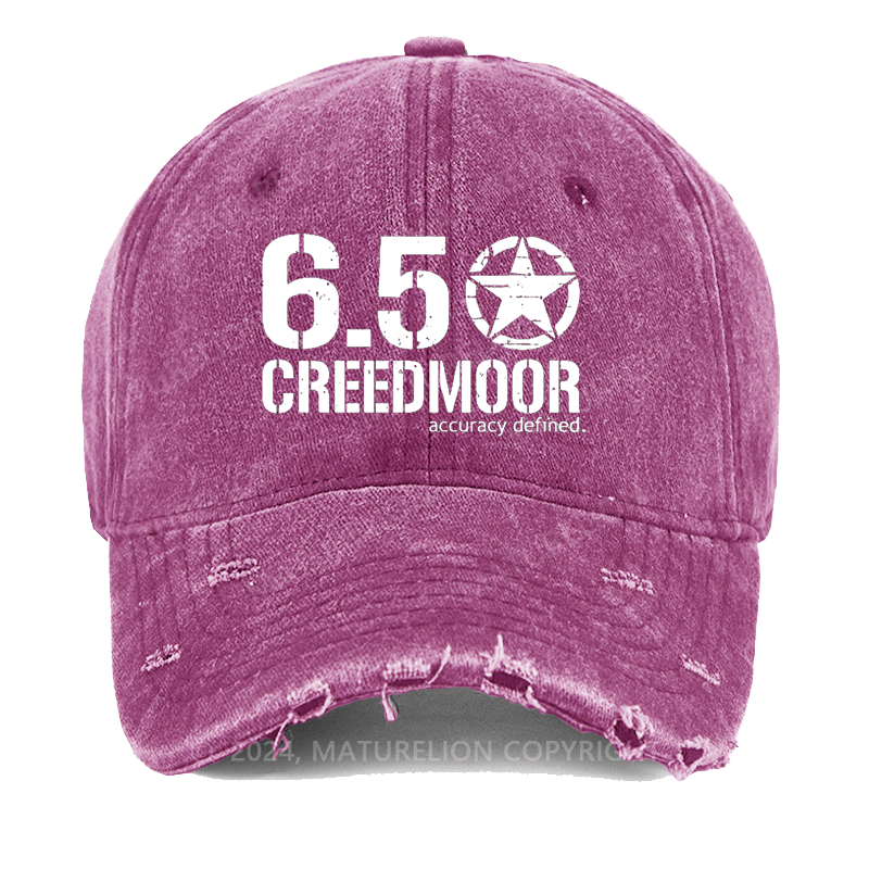 Maturelion 6.5 Creedmoor Accuracy Defined Washed Vintage Cap