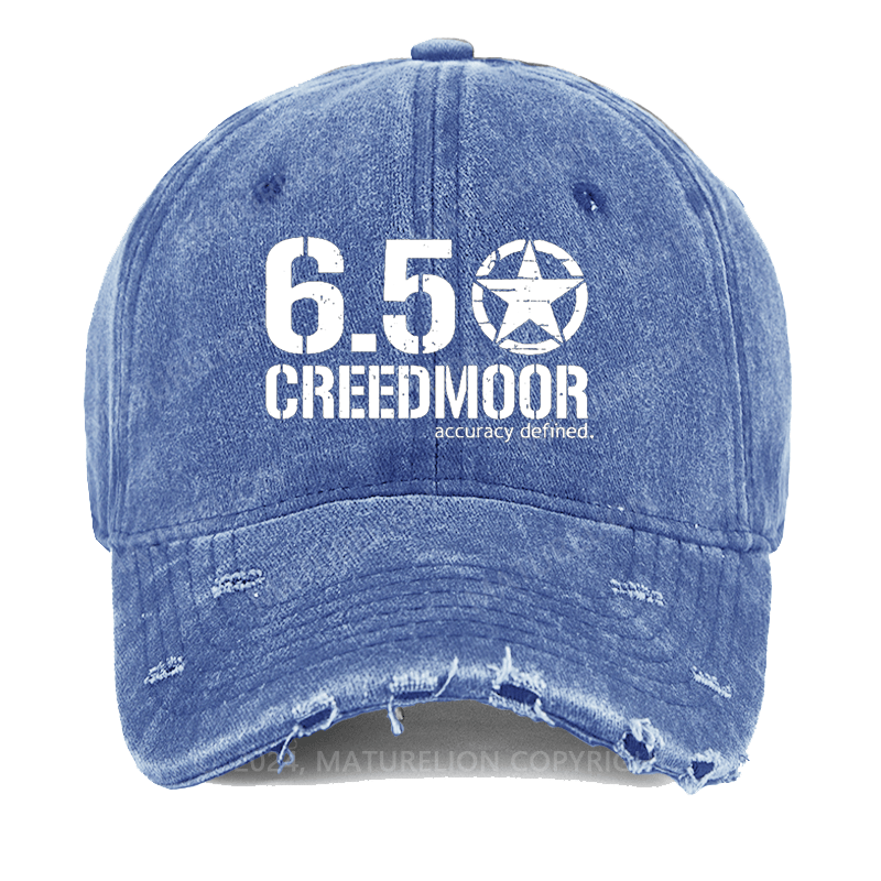 Maturelion 6.5 Creedmoor Accuracy Defined Washed Vintage Cap