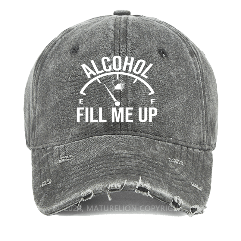 Maturelion Alcohol Fill Me Up Washed Vintage Cap
