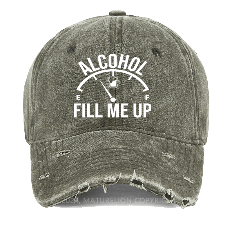 Maturelion Alcohol Fill Me Up Washed Vintage Cap