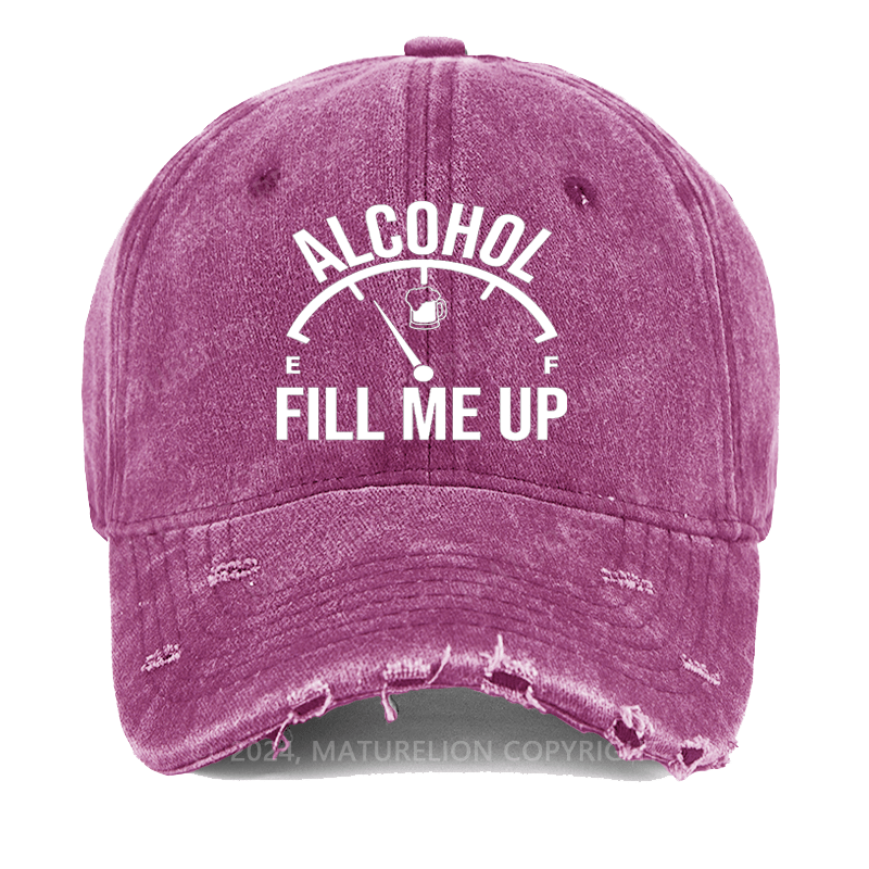 Maturelion Alcohol Fill Me Up Washed Vintage Cap