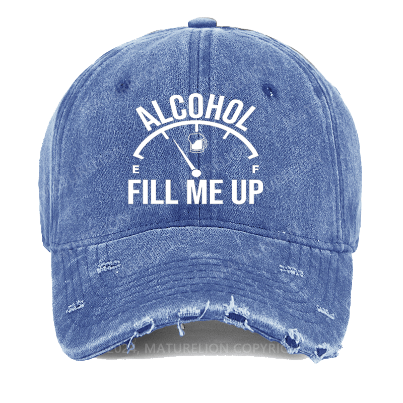 Maturelion Alcohol Fill Me Up Washed Vintage Cap