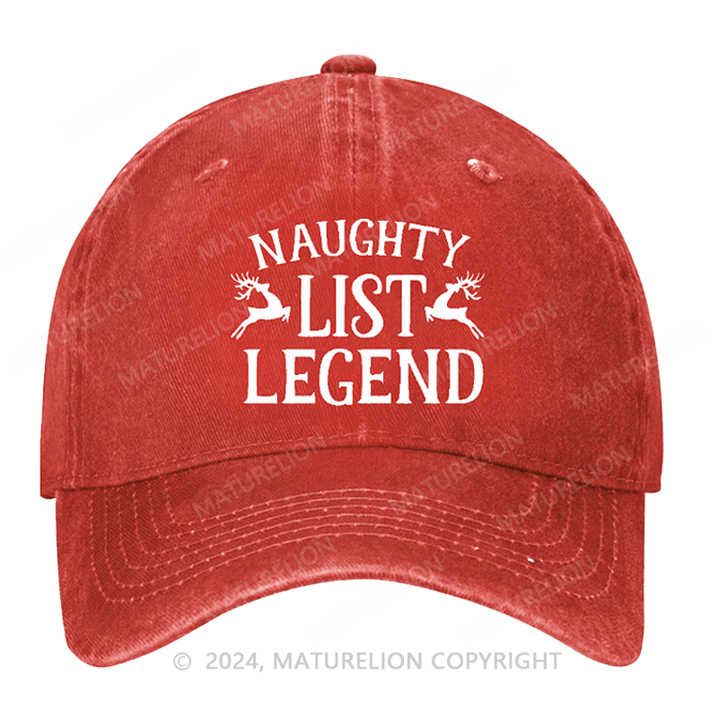Maturelion Christmas Naughty List Legend Cap