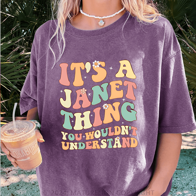 Maturelion Custom Women T-Shirt It's A Your Name Thing You Wouldn't Understand Funny Women T-Shirt