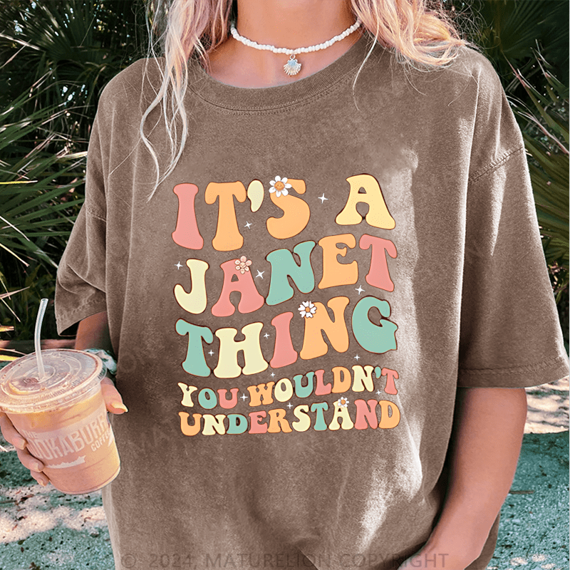 Maturelion Custom Women T-Shirt It's A Your Name Thing You Wouldn't Understand Funny Women T-Shirt