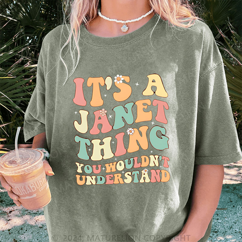 Maturelion Custom Women T-Shirt It's A Your Name Thing You Wouldn't Understand Funny Women T-Shirt