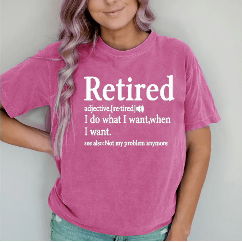 Maturelion I Do What I Want When I Want DTG Printing Washed Cotton T-Shirt