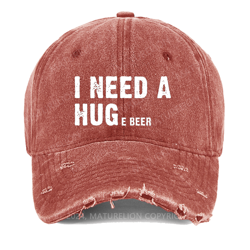Maturelion I Need A Huge Beer Washed Vintage Cap