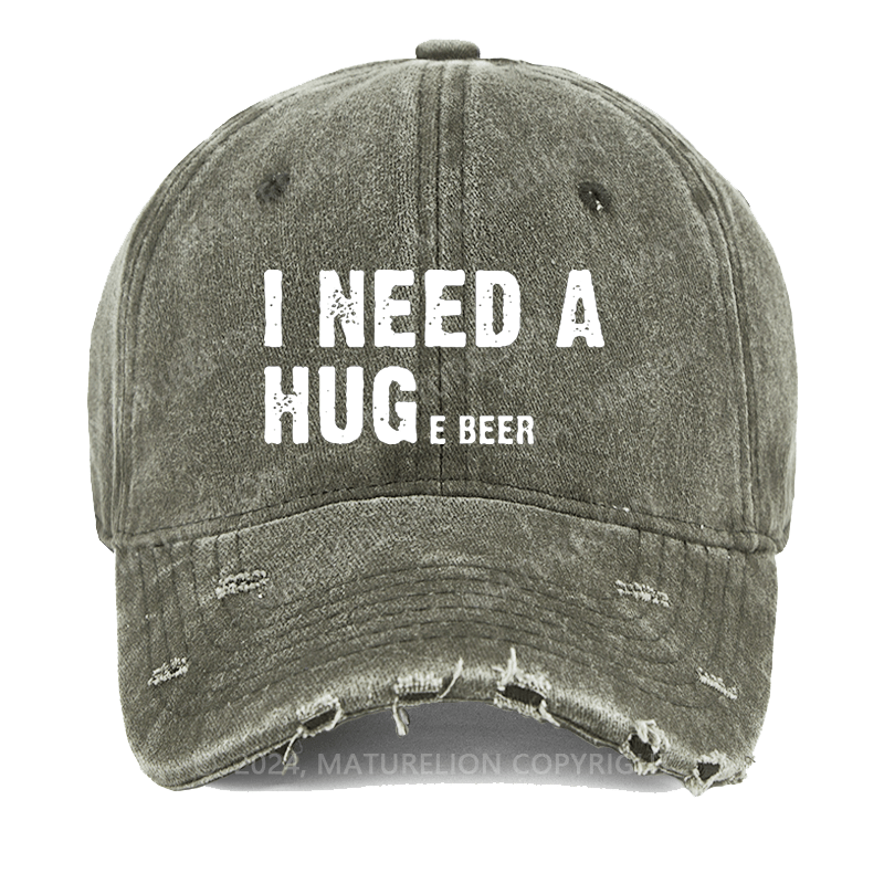 Maturelion I Need A Huge Beer Washed Vintage Cap