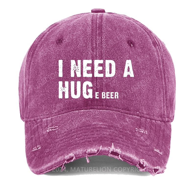 Maturelion I Need A Huge Beer Washed Vintage Cap
