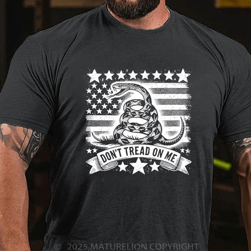 Maturelion Men's T-Shirt Don'T Tread On Me T-Shirt