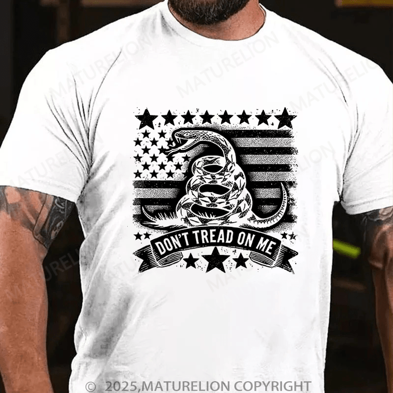 Maturelion Men's T-Shirt Don'T Tread On Me T-Shirt