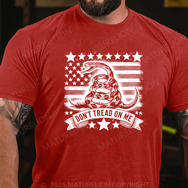 Maturelion Men's T-Shirt Don'T Tread On Me T-Shirt