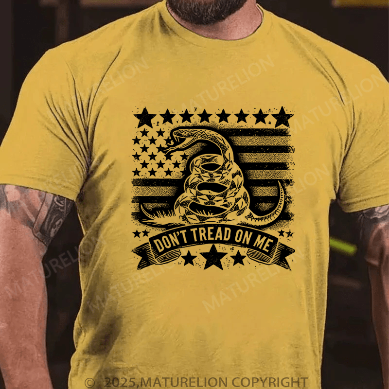 Maturelion Men's T-Shirt Don'T Tread On Me T-Shirt