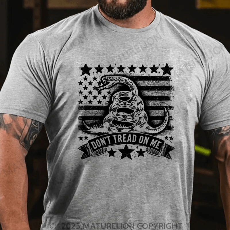 Maturelion Men's T-Shirt Don'T Tread On Me T-Shirt