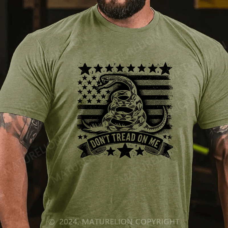 Maturelion Men's T-Shirt Don'T Tread On Me T-Shirt