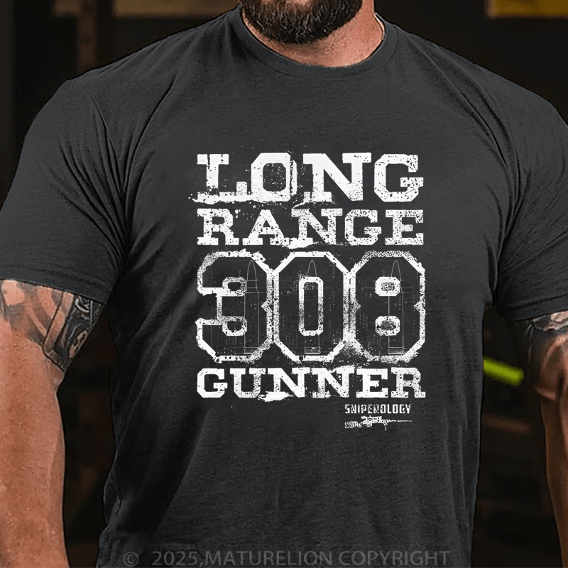 Maturelion Men's T-Shirt Long Range 308 Gunner T-Shirt (Free Customization)