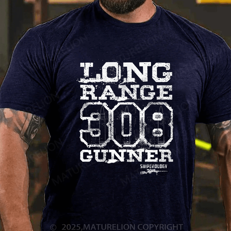 Maturelion Men's T-Shirt Long Range 308 Gunner T-Shirt (Free Customization)