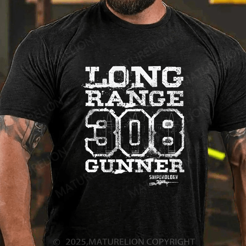 Maturelion Men's T-Shirt Long Range 308 Gunner T-Shirt (Free Customization)