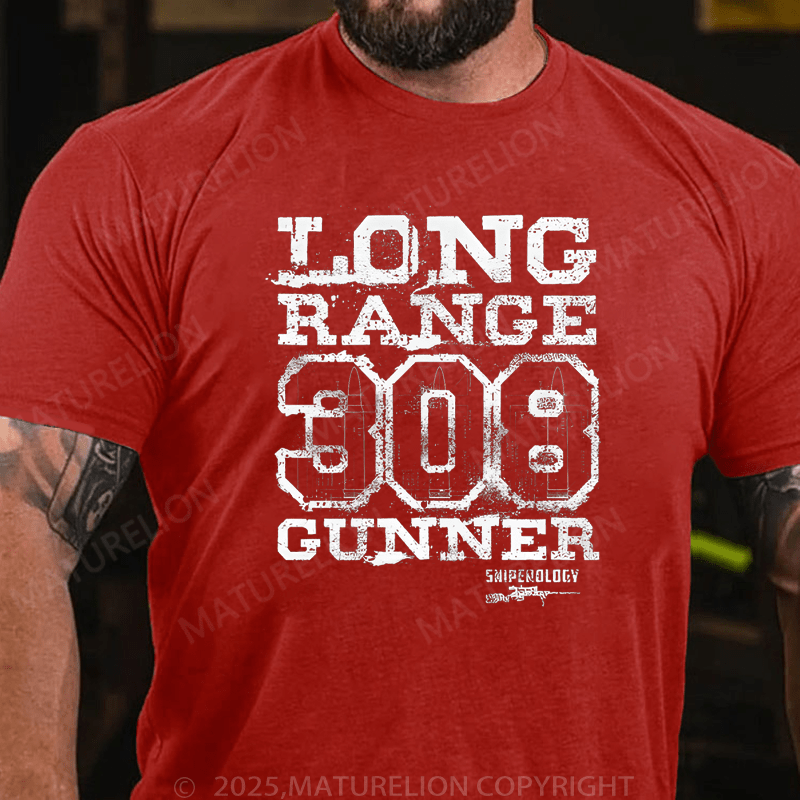 Maturelion Men's T-Shirt Long Range 308 Gunner T-Shirt (Free Customization)
