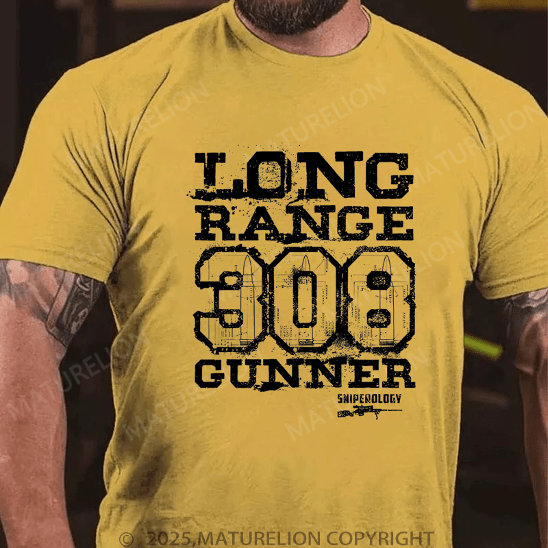 Maturelion Men's T-Shirt Long Range 308 Gunner T-Shirt (Free Customization)