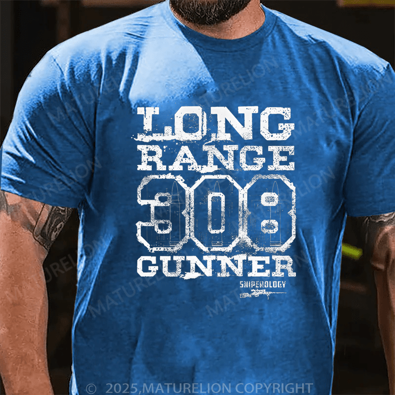 Maturelion Men's T-Shirt Long Range 308 Gunner T-Shirt (Free Customization)