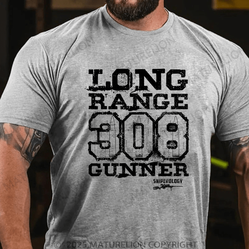Maturelion Men's T-Shirt Long Range 308 Gunner T-Shirt (Free Customization)