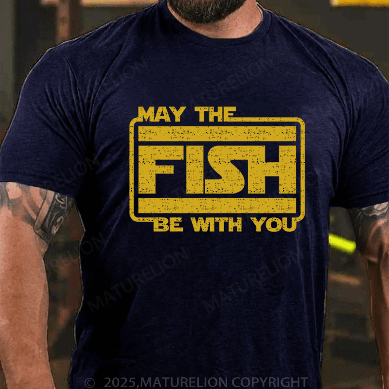 Maturelion Men's T-Shirt May The Force Be With You Funny T-Shirt (Free Customization)