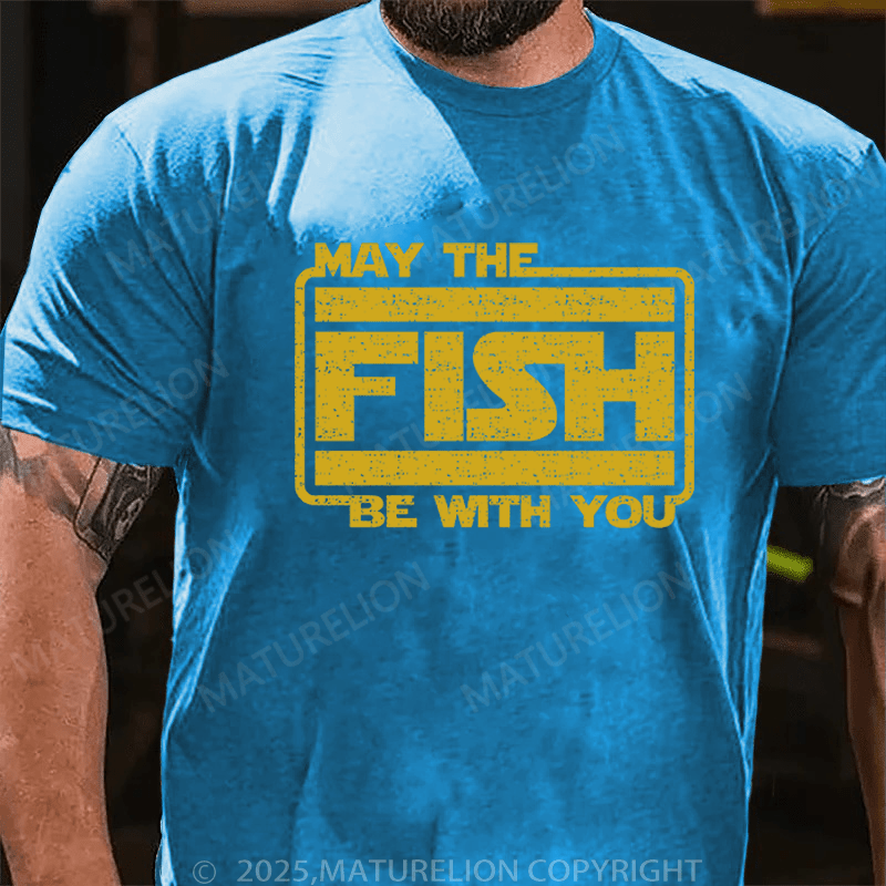 Maturelion Men's T-Shirt May The Force Be With You Funny T-Shirt (Free Customization)