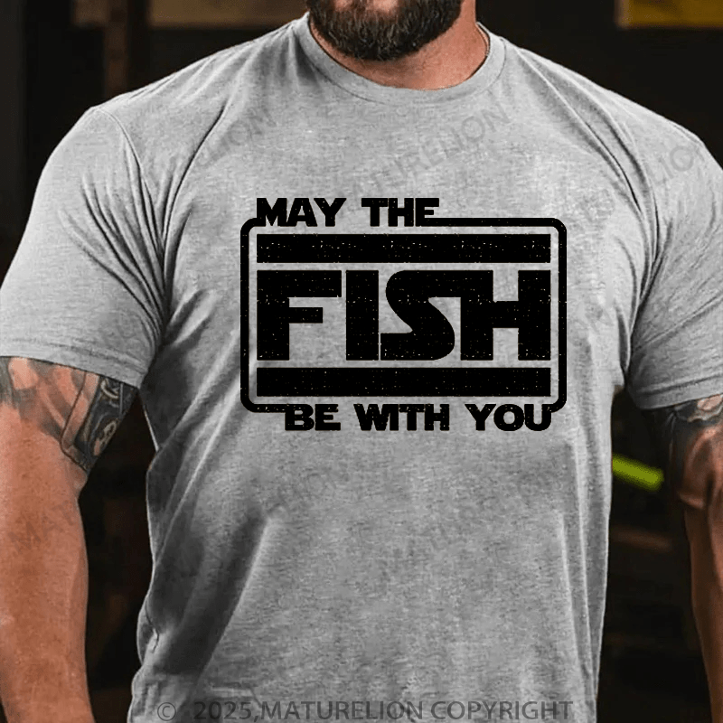 Maturelion Men's T-Shirt May The Force Be With You Funny T-Shirt (Free Customization)