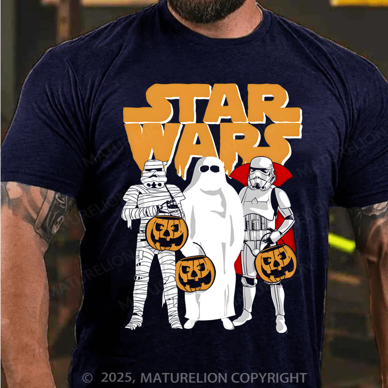 Maturelion Men's T-Shirt Trio Costumes Halloween Logo Cotton T-Shirt