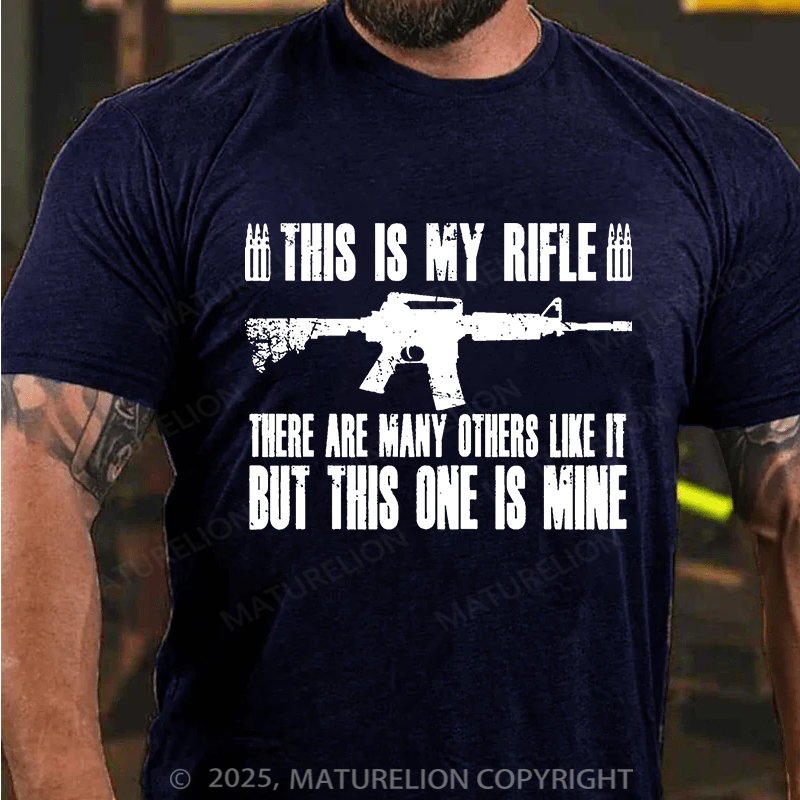 Maturelion Men's T-shirt “This is My Rifle” Coyote Cotton T-shirt