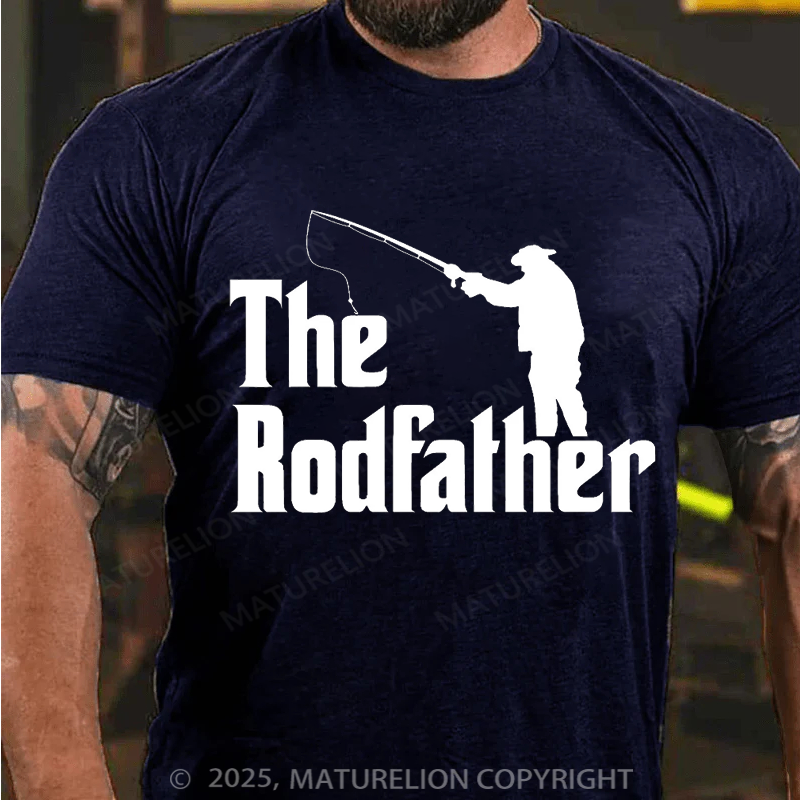Maturelion Men's T-shirt The Rodfather Father's Day T-shirt