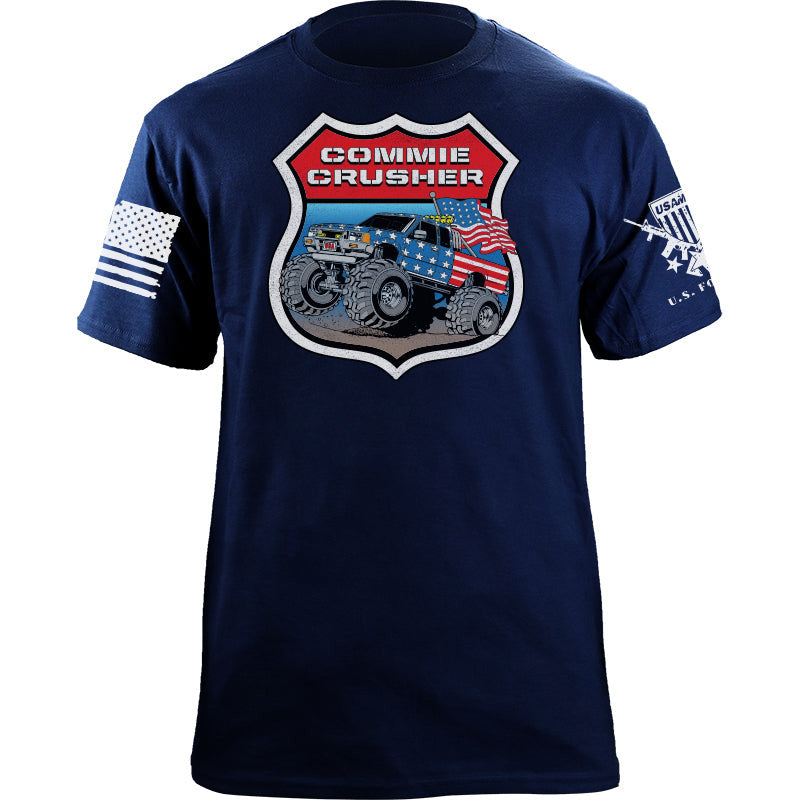 Maturelion Men's T-shirt Commie Crusher Monster Truck Cotton T-shirt