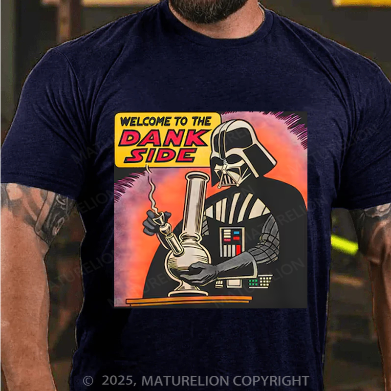 Maturelion Men's T-Shirt Comical Cannabis Cotton T-Shirt